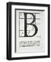 B, Illustration from 'Divina Proportione' by Luca Pacioli (C.1445-1517)-Leonardo da Vinci-Framed Giclee Print