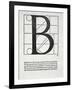 B, Illustration from 'Divina Proportione' by Luca Pacioli (C.1445-1517)-Leonardo da Vinci-Framed Giclee Print