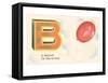 B is a Balloon-null-Framed Stretched Canvas