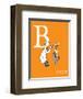 B is for Barber (orange)-Theodor (Dr. Seuss) Geisel-Framed Art Print