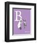 B is for Barber (purple)-Theodor (Dr. Seuss) Geisel-Framed Art Print