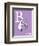 B is for Barber (purple)-Theodor (Dr. Seuss) Geisel-Framed Art Print