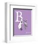 B is for Barber (purple)-Theodor (Dr. Seuss) Geisel-Framed Art Print