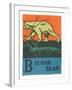 B is for Bear-null-Framed Art Print