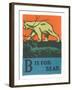 B is for Bear-null-Framed Art Print