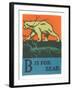 B is for Bear-null-Framed Art Print