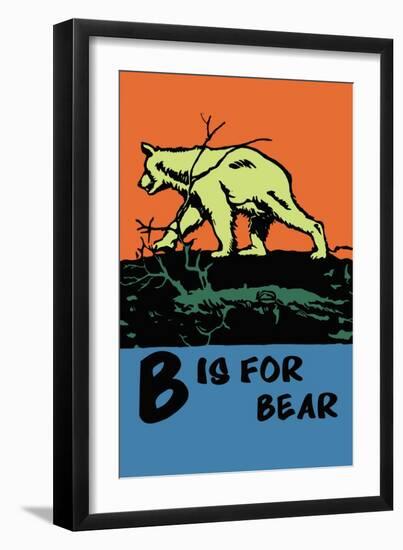 B is for Bear-Charles Buckles Falls-Framed Art Print