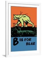 B is for Bear-Charles Buckles Falls-Framed Art Print