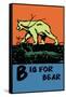 B is for Bear-Charles Buckles Falls-Framed Stretched Canvas