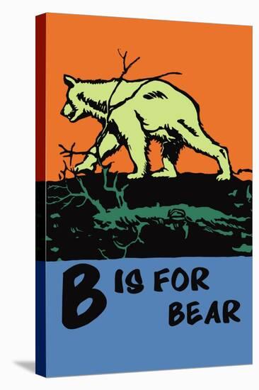 B is for Bear-Charles Buckles Falls-Stretched Canvas