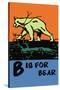 B is for Bear-Charles Buckles Falls-Stretched Canvas