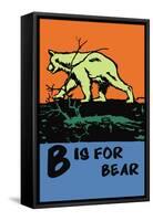 B is for Bear-Charles Buckles Falls-Framed Stretched Canvas