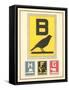 B is for Bird-null-Framed Stretched Canvas