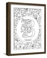 B is for Bluebell-Heather Rosas-Framed Art Print