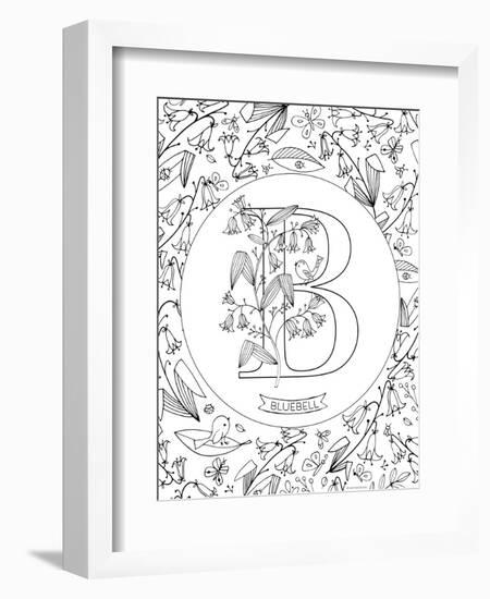 B is for Bluebell-Heather Rosas-Framed Art Print