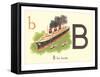 B is for Boats-null-Framed Stretched Canvas