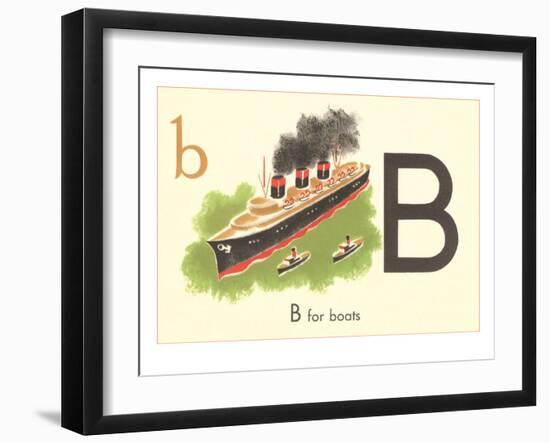 B is for Boats-null-Framed Art Print