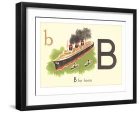 B is for Boats-null-Framed Art Print