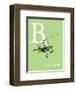 B is for Bumblebee (green)-Theodor (Dr. Seuss) Geisel-Framed Art Print