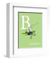 B is for Bumblebee (green)-Theodor (Dr. Seuss) Geisel-Framed Art Print