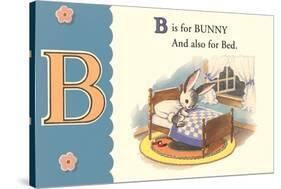 B is for Bunny-null-Stretched Canvas