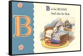 B is for Bunny-null-Framed Stretched Canvas