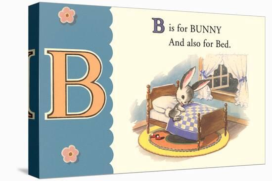B is for Bunny-null-Stretched Canvas