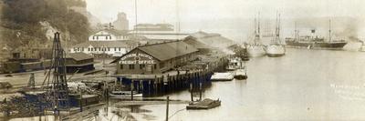 Northern Pacific Dock, Circa 1912-B.L. Aldrich-Stretched Canvas