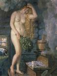 Female Nude (Wife of the artist)-B.M. Kustodiev-Framed Giclee Print