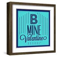 B Mine Valentine 1-Lorand Okos-Framed Art Print