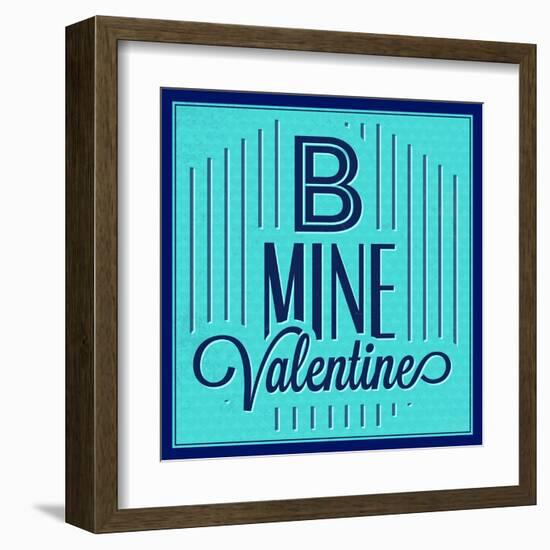 B Mine Valentine 1-Lorand Okos-Framed Art Print