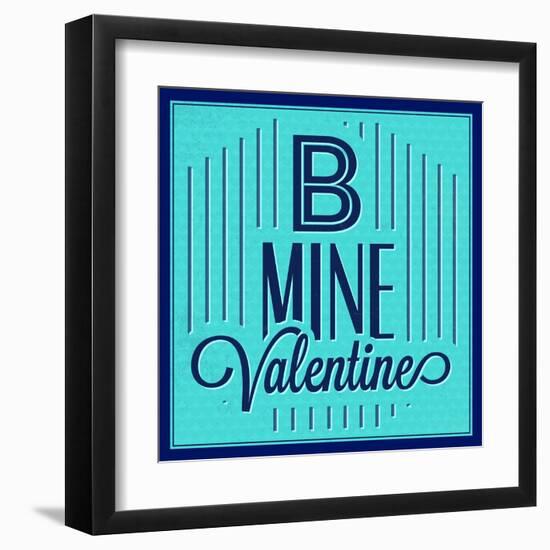 B Mine Valentine 1-Lorand Okos-Framed Art Print