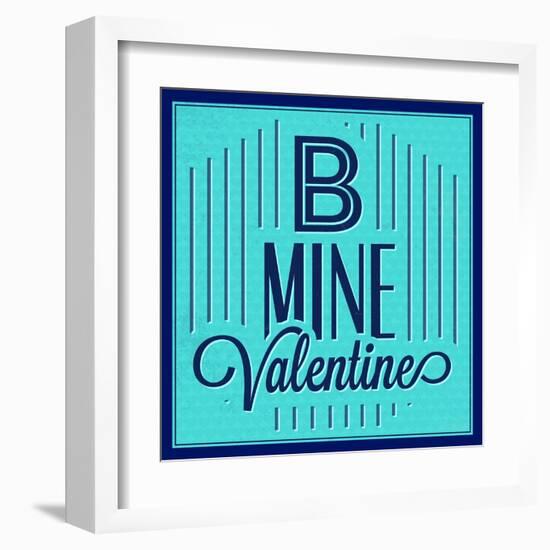 B Mine Valentine 1-Lorand Okos-Framed Art Print