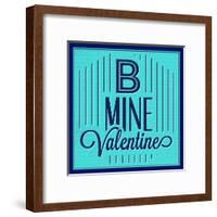 B Mine Valentine 1-Lorand Okos-Framed Art Print