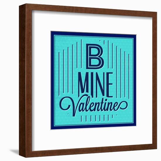 B Mine Valentine 1-Lorand Okos-Framed Art Print