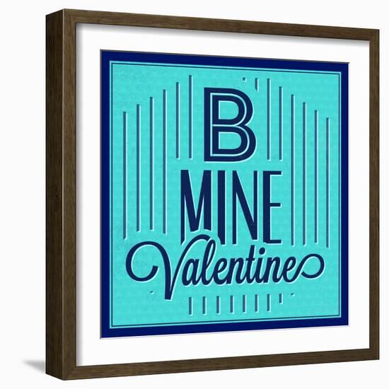 B Mine Valentine 1-Lorand Okos-Framed Art Print