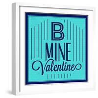 B Mine Valentine 1-Lorand Okos-Framed Art Print