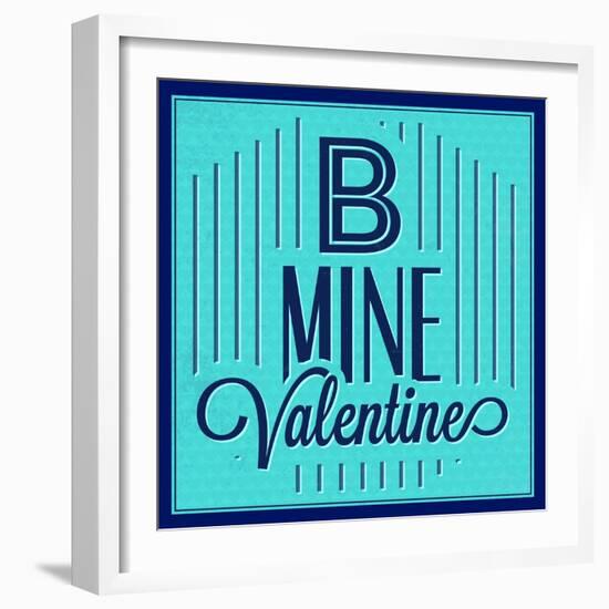 B Mine Valentine 1-Lorand Okos-Framed Art Print