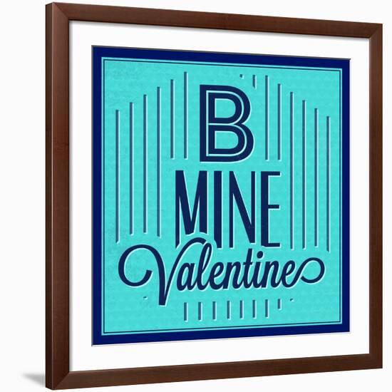 B Mine Valentine 1-Lorand Okos-Framed Art Print