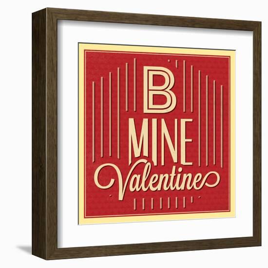 B Mine Valentine-Lorand Okos-Framed Art Print