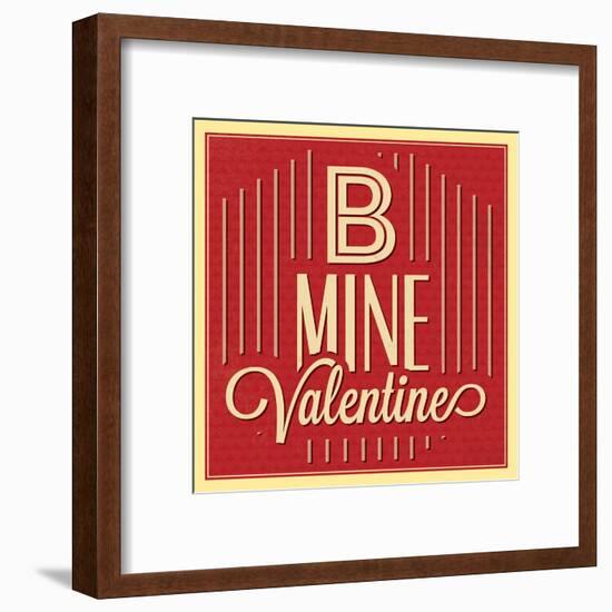 B Mine Valentine-Lorand Okos-Framed Art Print