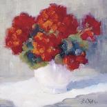 Red Geraniums-B^ Oliver-Mounted Giclee Print