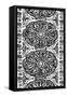 B&W Arabesque Panels III-Chariklia Zarris-Framed Stretched Canvas