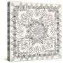 B&W Batik Rosette I-Chariklia Zarris-Stretched Canvas