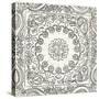 B&W Batik Rosette II-Chariklia Zarris-Stretched Canvas