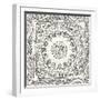 B&W Batik Rosette II-Chariklia Zarris-Framed Art Print