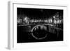 B&W Canal at Night II-Erin Berzel-Framed Premium Photographic Print