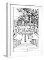 B&W City Scene VI-Melissa Wang-Framed Art Print