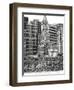 B&W Us Cityscape-Boston-Melissa Wang-Framed Premium Giclee Print