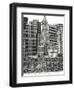 B&W Us Cityscape-Boston-Melissa Wang-Framed Premium Giclee Print